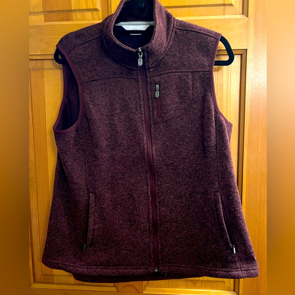 Great Orvis Vest - Burgandy L